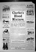 Antique Old Print Clarkes Blood Mixture Eczema Spots Clarks Embrocation 1898