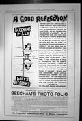 Antique Old Print Beechams Pills Good Reflection Photo Folio Look Well 1898