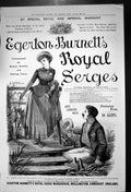 Original Old Antique Print Egerton Burnetts Royal Serge Warehouse Patterns 1887