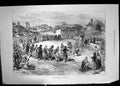 Original Old Antique Print Greek Easter Festival Troad Greece Celebration 1878