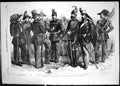 Old Print Cavalry Infantry Sardinian Army Sapper Chasseurs Riflemen 1855 19th