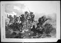 Print Sardinian Chasseurs Rescuing Body Commander Captain Prola Battle Rivoli 1855