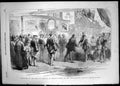 Print 1855 Reception King Sardinia Prince Albert South-Eastern Railway Station