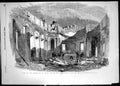 Original Old Antique Print 1855 Ruins Church St Peter Paul Sebastopol Goodall