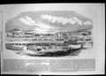 Antique Print 1859 Opening Docks Swansea Ships Boats Charles Campion Neath 19th
