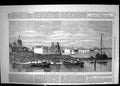 Original Old Antique Print 1869 Works Great Railway Bridge Dort Hooland 19th