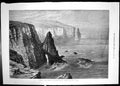Original Old Antique Print Duncansby Head John O'Groats Caithness Railway 1874