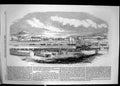 Old Antique Print 1859 Opening Docks Swansea Ships Charles Campion Neath 19th