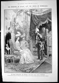 Antique Old Print 1906 Princess Wales Nizam Hyderabad India Chan Walla Palace