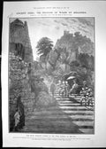 Antique Old Print 1906 Princess Wales Golconda Shooting Camp Nikonda India 20th