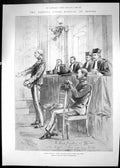 Old Antique Print 1899 Captain Dreyfus Court-Martial Rennes Melton Prior 19th