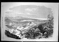 Original Old Antique Print 1869 View Bay Harbour St Jago De Cuba Mountains 19th