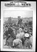 Old Print 1901 Paris Berlin Motor Car Race Scene Ovation Winner Fournier 20th