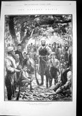 Antique Old Print 1897 Band Cretan Insurgents Tsilsiphe Eastern Crisis Jones