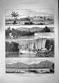 Old 1887 Burmah Elton Native Infantry Yemethen Tonghoo Sittang River Victorian