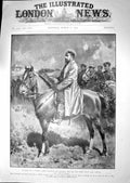 Original Old Antique Print Prince Ferdinand Bulgaria Horses 1905 20th Century