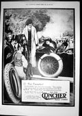 Original Old Vintage Print 1919 Advertisement Clincher Motor Car Tyres 20th