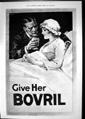 Old Vintage Print 1918 Advertisement Bovril Young Woman Sick Bed Man Cup 20th