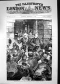 Antique Print 1880 Electioneering Liverpool Scene Townhall Voting Elections