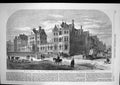 Antique Old Print 1868 Infirmary Leeds National Art Exhibition Prince Wales