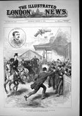Antique Old Print 1882 Attempt Shoot Queen Windsor Railway Station Prisoner