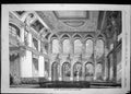 Original Old Antique Print 1858 White Saloon Royal Palace Berlin Germany 19th