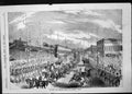 Original Old Antique Print Prince Princess University Berlin Germany 1858 19th