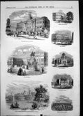 Old 1858 Kings Palace Berlin Germany Karl University Potsdam Cathedra Victorian