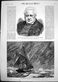 Old 1882 Portrait Rev. Francis Close Dean Carlisle Cruise Kara Ship D Victorian