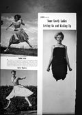 Antique Print Portrait Beautiful Ladies Sophia Loren Audrey Hepburn Jumping