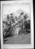Old 1909 Kavirondo Privy Council Wearing Elaborate Head-Dresses Afric 20th