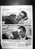 Old Antique Print Advertisement Vitalis Hair Shampoo Sailor John Linnell