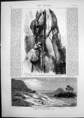 Old 1874 Switzerland Mountain Climbing Necropolis Abydos Egypt Sultan Victorian