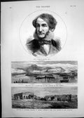 Old 1874 Portrait Laird Civil War Spain Irun Carlists Barracks Cawnpo Victorian