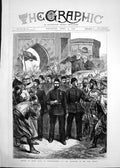 Old 1878 Return Oman Pasha Constantinople Scene Courtyard War Office Victorian