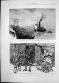 Old 1872 Attempt Swim Across English Channel Mountain Cheesemonger Ty Victorian