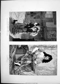 Old 1872 Portrait Salome Man Sword Good-Natured Cousin Ladies Mulread Victorian