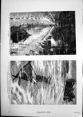 Old 1882 Marquis Lorne Canada Tobogganing Ottawa Jeannette Ship Danen Victorian