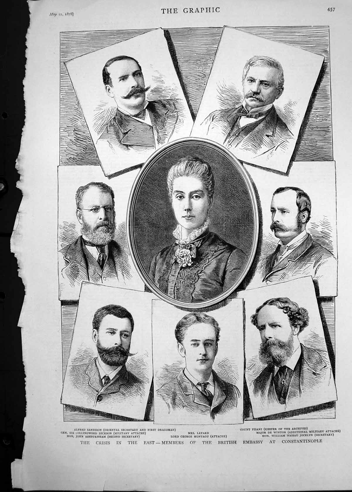 Old 1878 British Embassy Constantinople Sandison Layard Pisani Winton Victorian