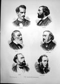 Old 1870 Irreconcileables Bancel Ferry Raspail Simon Gambetta Rochefo Victorian