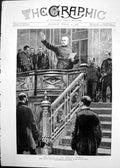 Old 1888 Death German Emperor Prince Bismarck Reichstag Berlin German Victorian