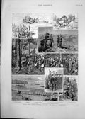 Old Print 1886 Experimental Column Aldershot Pieblad Company Siers Fox H 19th