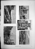 Old 1873 Vienna Railway Station Imperial Arsenal Belvedere Prater Str Victorian