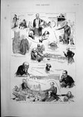 Old 1886 Debate Parnell Bill House Commons Gladstone Fitzgerald Home Victorian