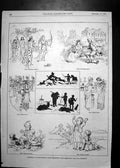 Old 1881 Christmas Illustration Ralph Caldecott Kate Greenaway Paul T Victorian