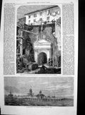 Antique Old Print New Pier Brighton Excavation Rome Guard House Cohort 1867