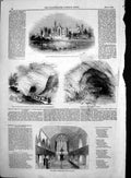 Original Old Antique Print Duc De Bordeaux Dudley Taverns Alton Towers 1844