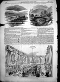 Antique Old Print Opening Lancaster Carlisle Railway Bridge Over Lune 1846 19th
