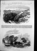 Old Antique Print Hanbeck Quarry Cutting Wilsford Midland Counties 1857 19th