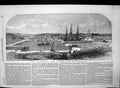 Original Old Antique Print Her Majestys New Steam Yard Keyham 1853 Victorian